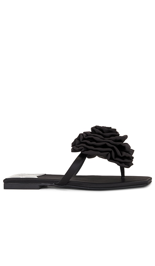 Shop Jeffrey Campbell Perennial Sandal In 黑色丝缎