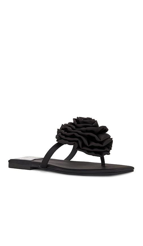 Shop Jeffrey Campbell Perennial Sandal In 黑色丝缎