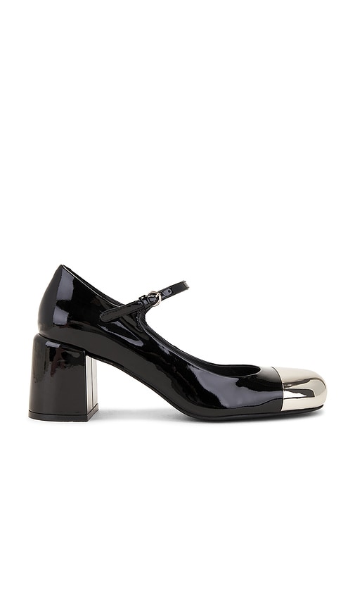 Shop Jeffrey Campbell Spinnet Pump In Black Patent Silver Combo