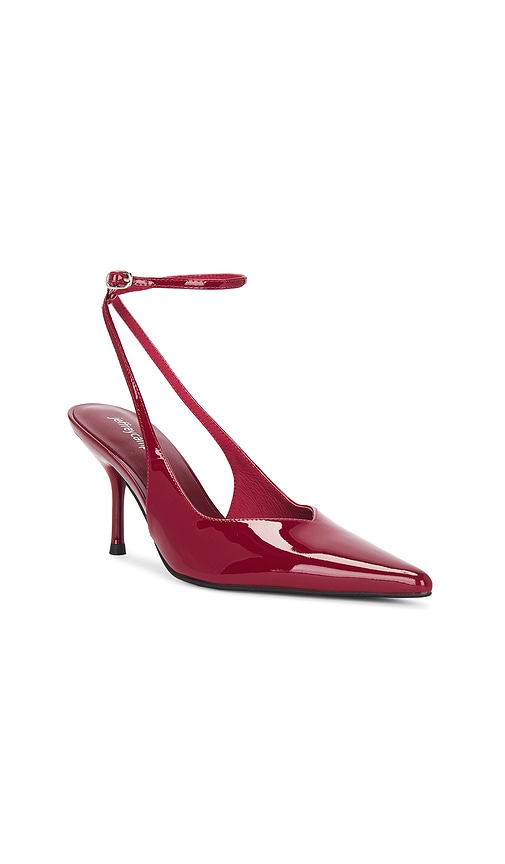 Shop Jeffrey Campbell Executive Pump In Cherry Red Patent