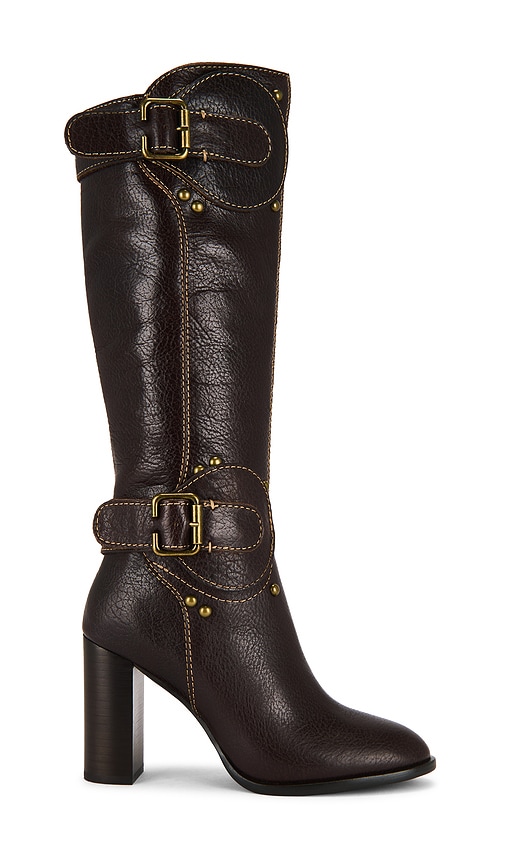 Jeffrey Campbell Chantel Riding Boots In Brown