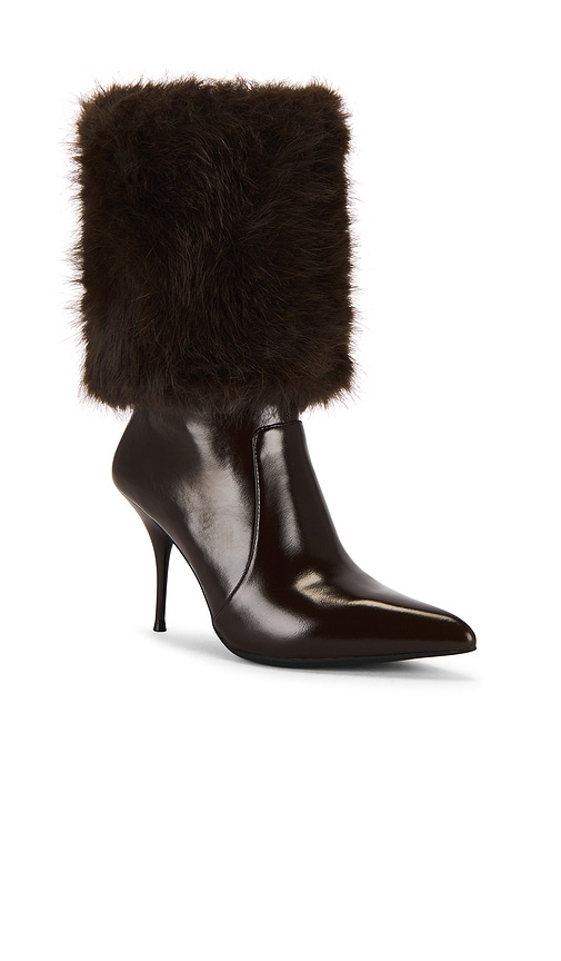 Jeffrey Campbell Hirsute Boot In Brown