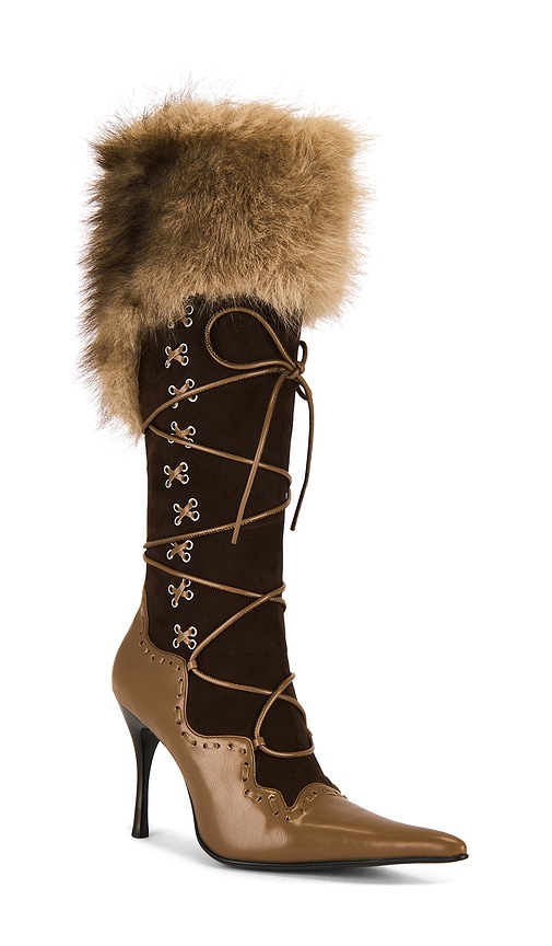Jeffrey Campbell Verbier-f Boot In Brown