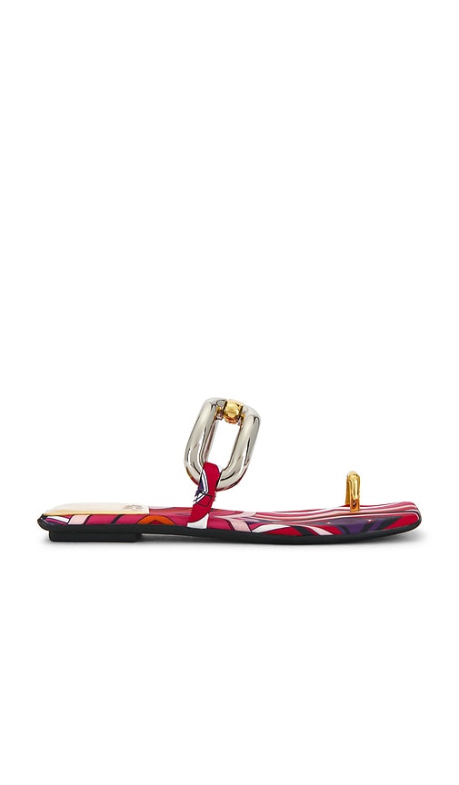 Jeffrey Campbell Guilded 2 Flat Sandal In Multi