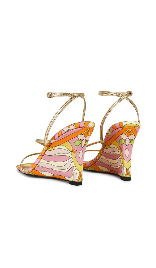 Jeffrey Campbell Sandale Highlight In Orange,pink. Größe 7.5. Also In 8. 