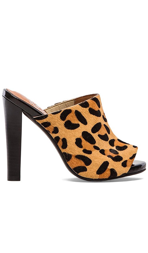 Curie Heel with Calf Fur