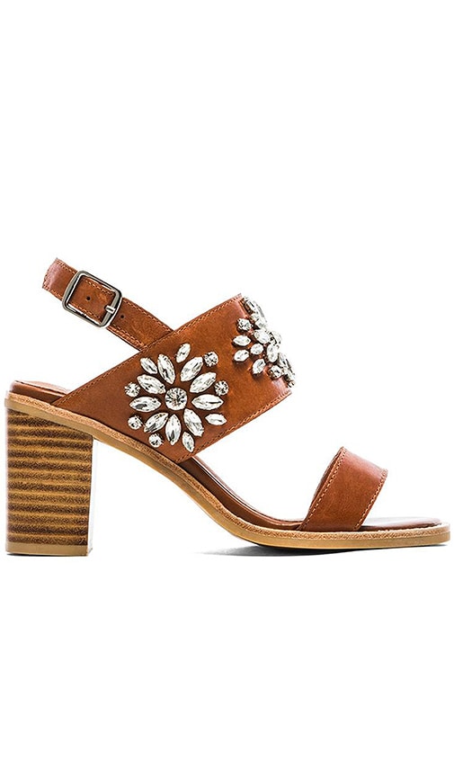 Jeffrey Campbell Dola Embellished Heeled Sandal in Tan | REVOLVE