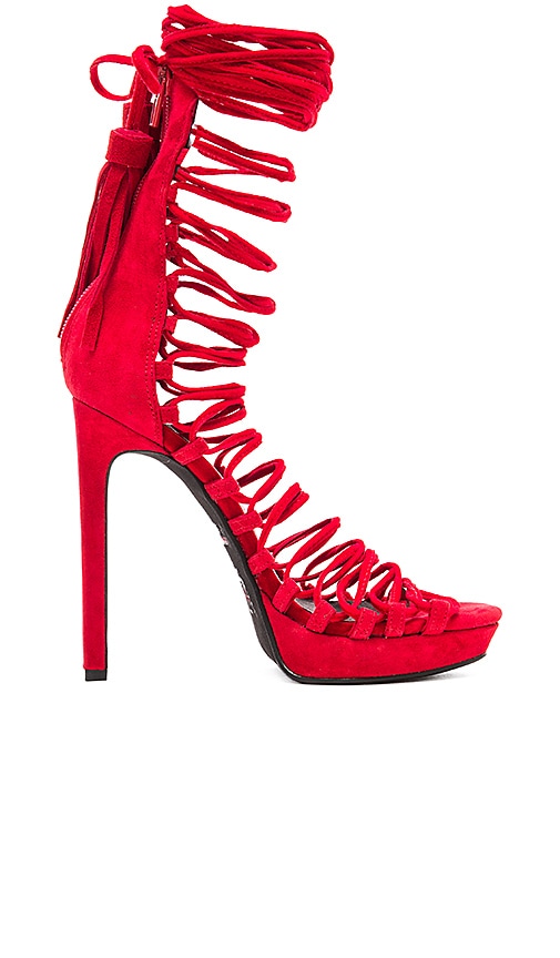 Jeffrey Campbell x REVOLVE Advert Heel in Red Suede | REVOLVE