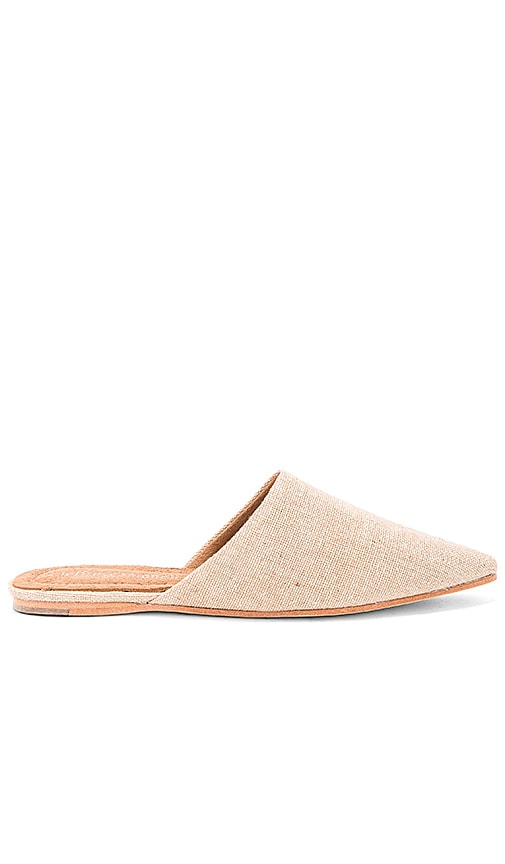 Jeffrey Campbell Doshi Slides in Natural Linen | REVOLVE