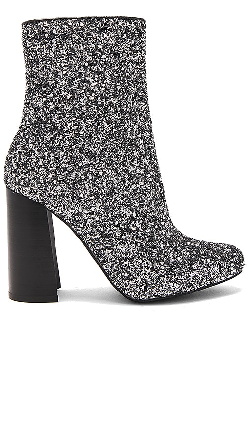 Jeffrey Campbell Stratford 3 Booties in Pewter Glitter | REVOLVE