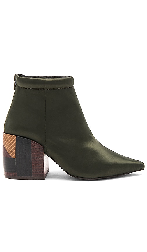 Jeffrey Campbell x REVOLVE Truly Bootie in Olive Satin