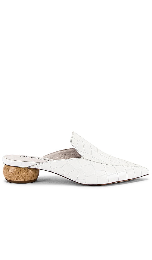 Jeffrey Campbell Vionit Mule in White Croc | REVOLVE