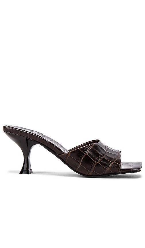 brown croc heels