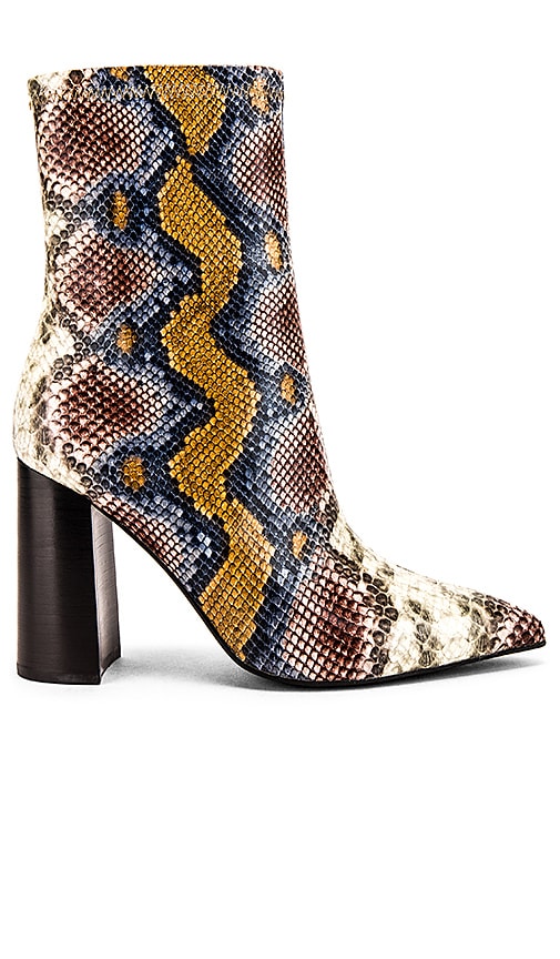 jeffrey campbell snake print booties