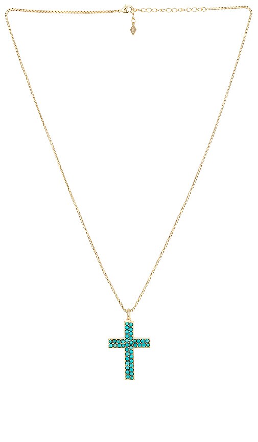 Joy Dravecky Green crystal cross orders Necklace