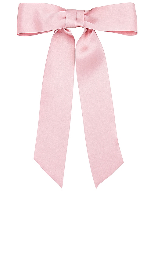 Jennifer Behr Virginia Bow Barrette in Blush