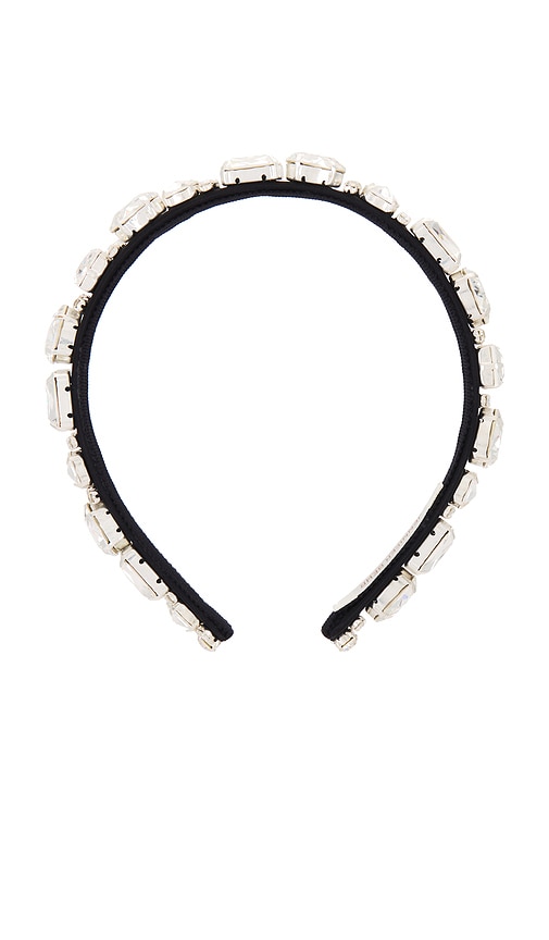 Jennifer Behr Lucia Headband in Black