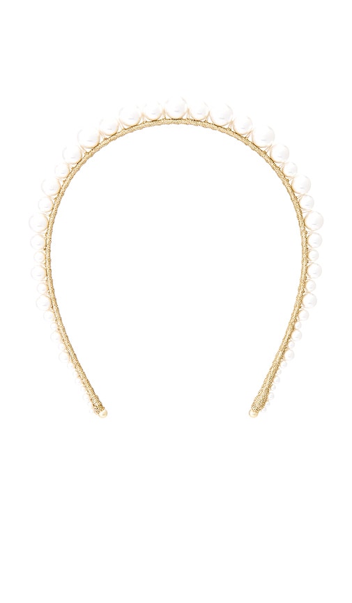 Belladonna Headband in Metallic Gold.