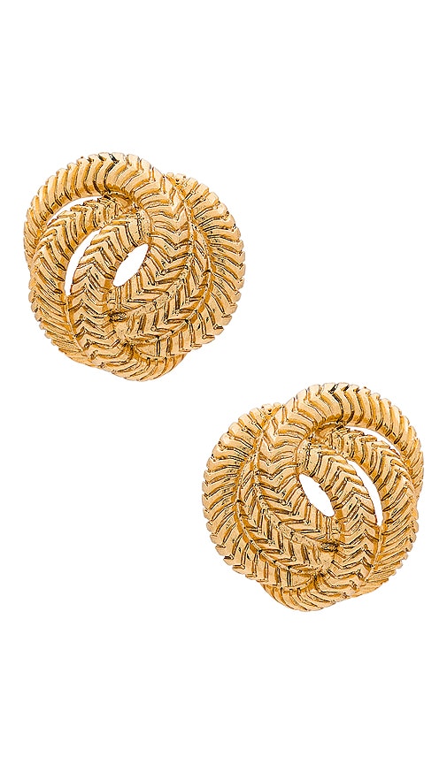 Jennifer Behr Elaina Stud Earrings In Gold
