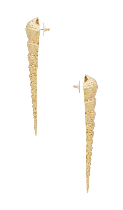 Shop Jennifer Behr Bronte Earrings In 金色