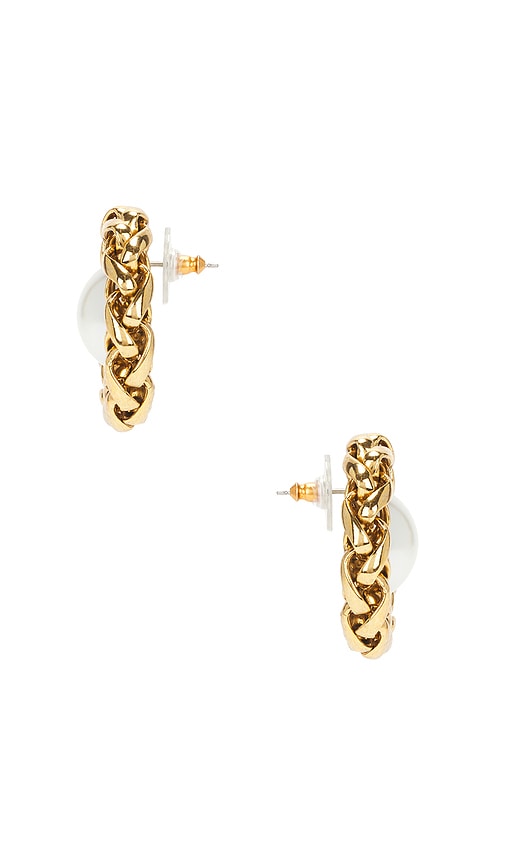 Shop Jennifer Behr Marit Earrings In Metallic Gold