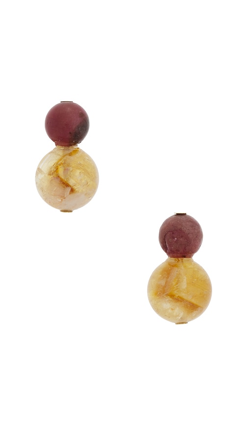 Jennifer Behr BOUCLES DOREILLES PENDANTES CAY en BrownMustard 191 €