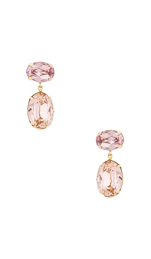Jennifer Behr BOUCLES DOREILLES PENDANTES LENORA en Rose 275 €
