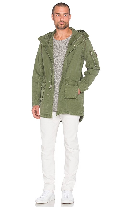military raincoat