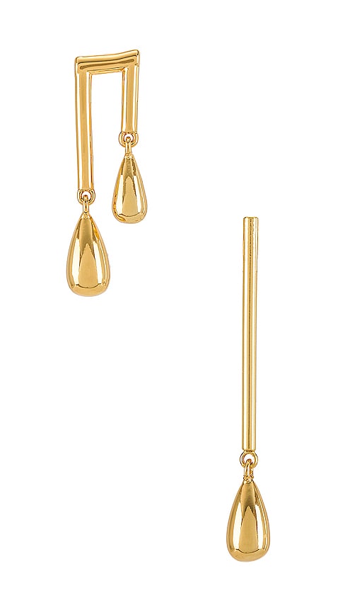 Jenny Bird Denni Asymmetrical Earrings In Gold