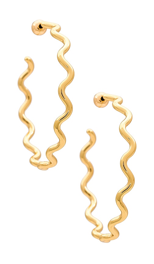 Jenny Bird Playful Squiggle Earrings In Gold