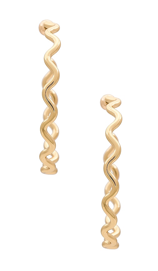 Shop Jenny Bird Playful Squiggle Earrings In Gold