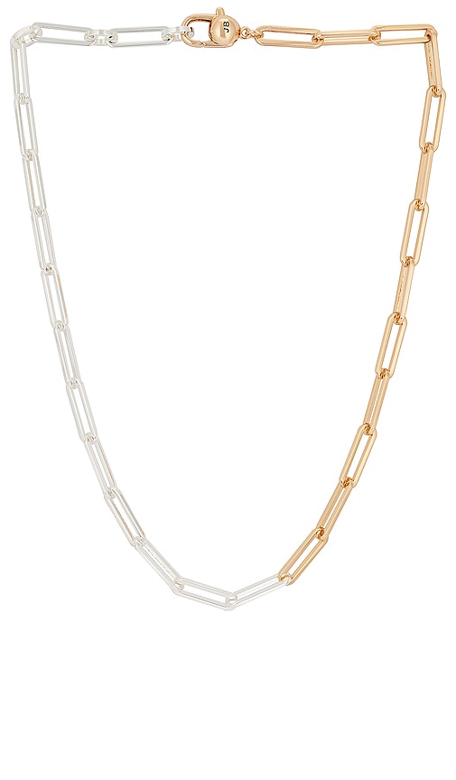 Jenny Bird Chain Link Necklace In Metallic Gold,metallic Silver