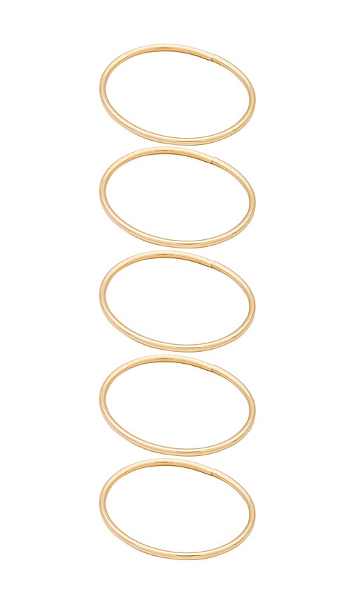  Jenny Bird Armreif-set Dane In Metallic Gold. 