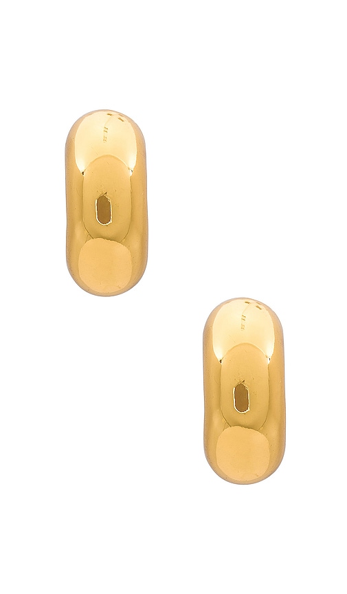  Jenny Bird Tome Small Hoops In Metallic Gold. 
