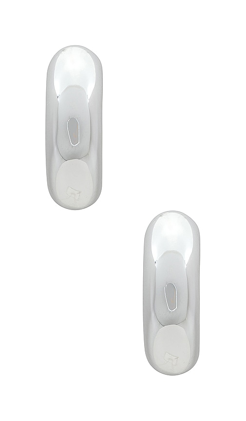  Jenny Bird Grosse Kreolen Tome In Metallic Silver. 