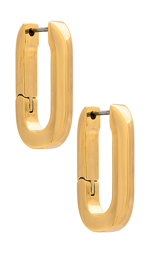 Jenny Bird U-link Earring in High Polish Gold