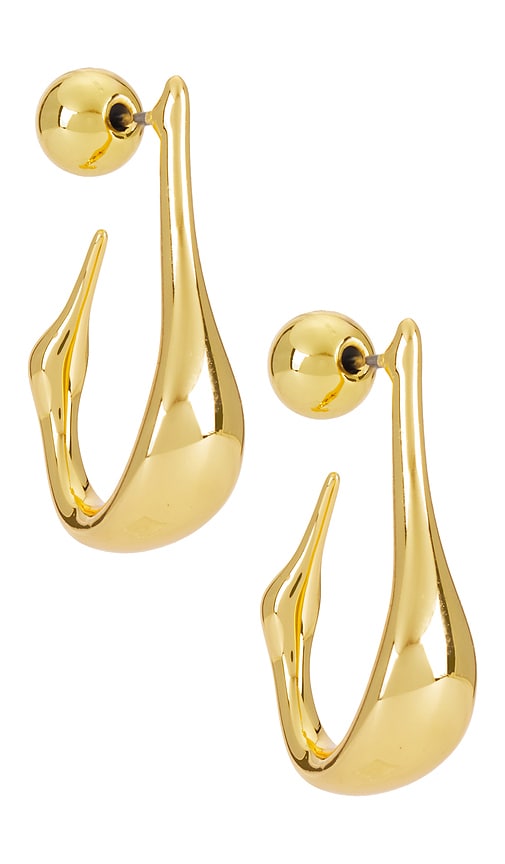 Shop Jenny Bird Colette Hoops Small In Metallic Gold