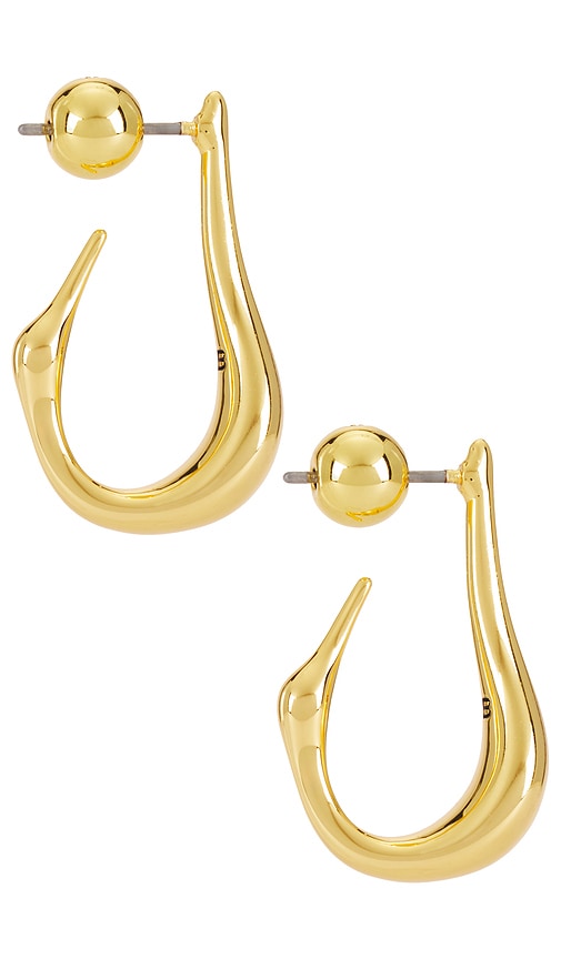 Shop Jenny Bird Colette Hoops Small In Metallic Gold