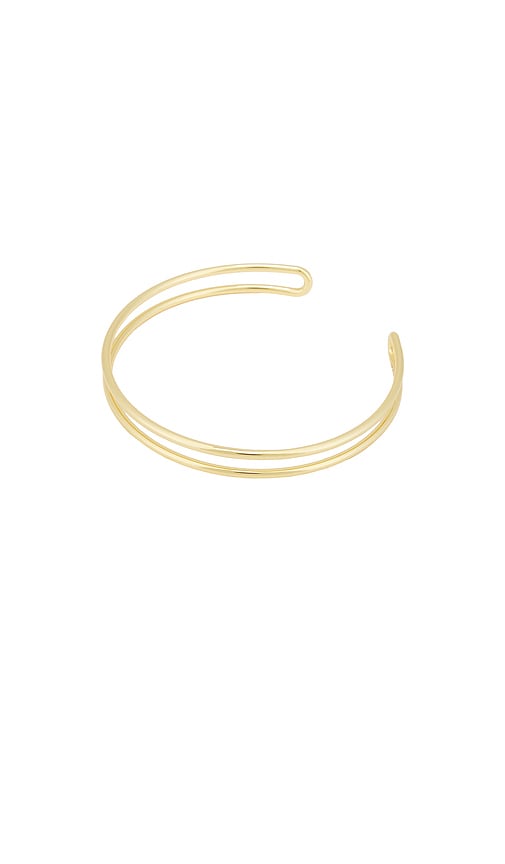 Yaya Arm Cuff in Metallic Gold.