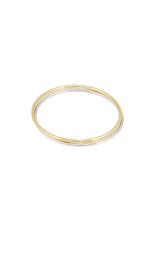 Dane Upper Arm Cuff Set in Metallic Silver,Metallic Gold.