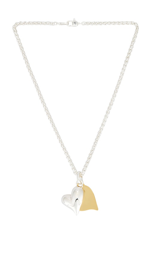 Jenny Bird Twin Heart Necklace In Multi