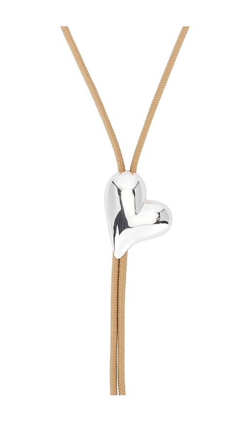  Jenny Bird Halskette Heart In Metallic Silver. 