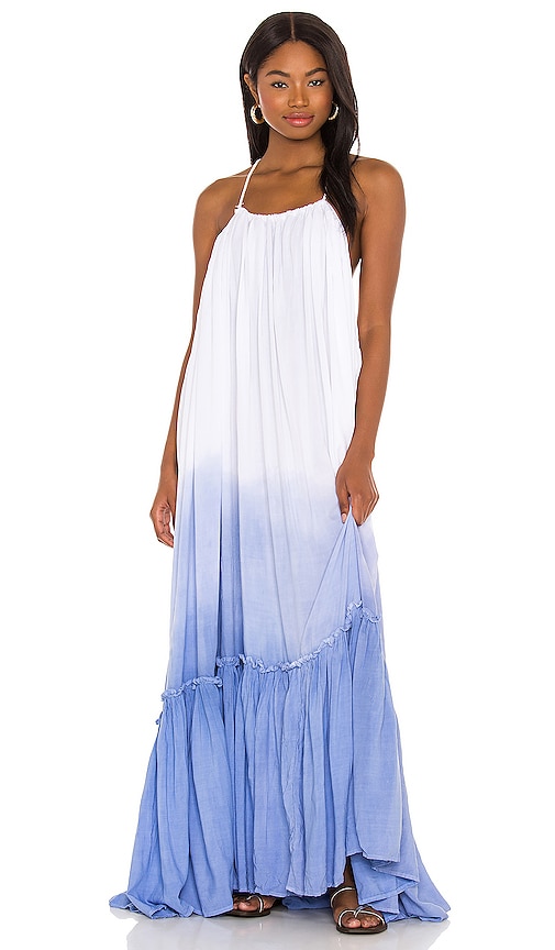 krishna maxi dress Jen's Pirate Booty Ombre Krishna Maxi Dress in Deep Sea Ombre