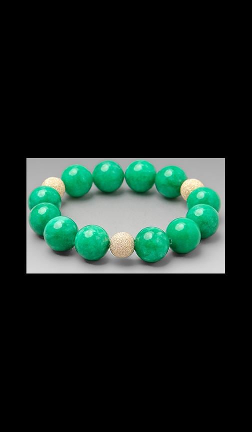 JNB Green Jade Smooth Bracelet