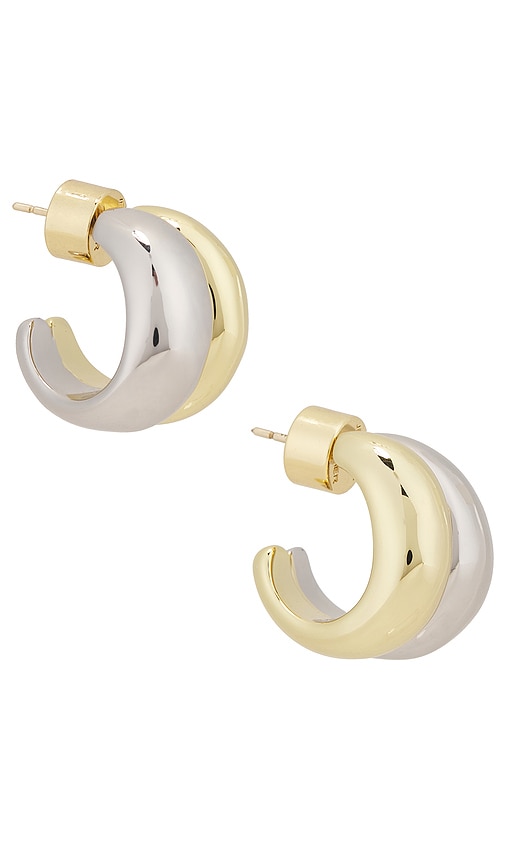 Chavez Micro Huggies in Metallic Gold,Metallic Silver - Jennifer Fisher - Modalova