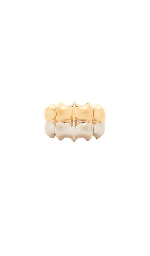 Jennifer Fisher Double Murphy Ring in Metallic GoldMetallic Silver - size 8 also in 6 7 204$