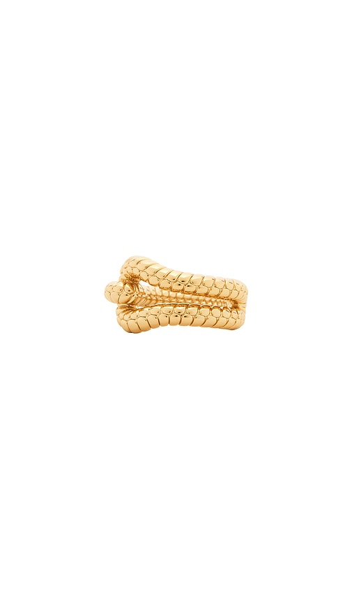 Jennifer Fisher Rope Knot Band Ring In Yellow Gold