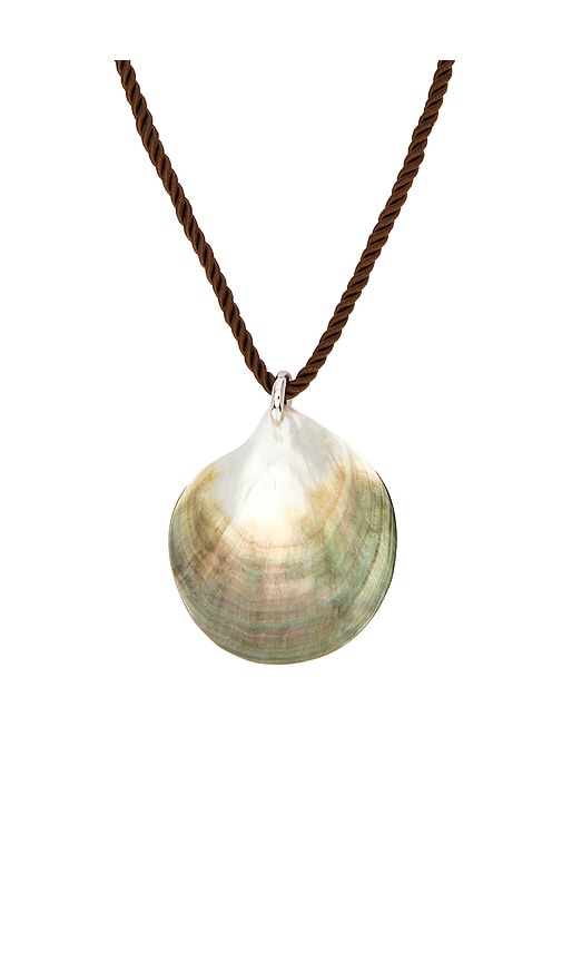  Julietta Shell Necklace In Brown. 