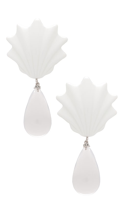 Shop Julietta Isola Bella Earrings In White