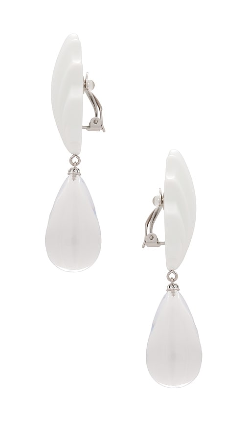 Shop Julietta Isola Bella Earrings In White